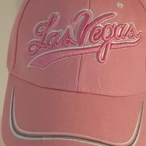 Womens pink Las Vegas baseball cap